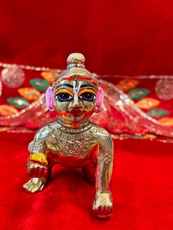 Laddu Gopal Brass Murti